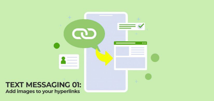How to display a picture from hyperlinks in text messaging